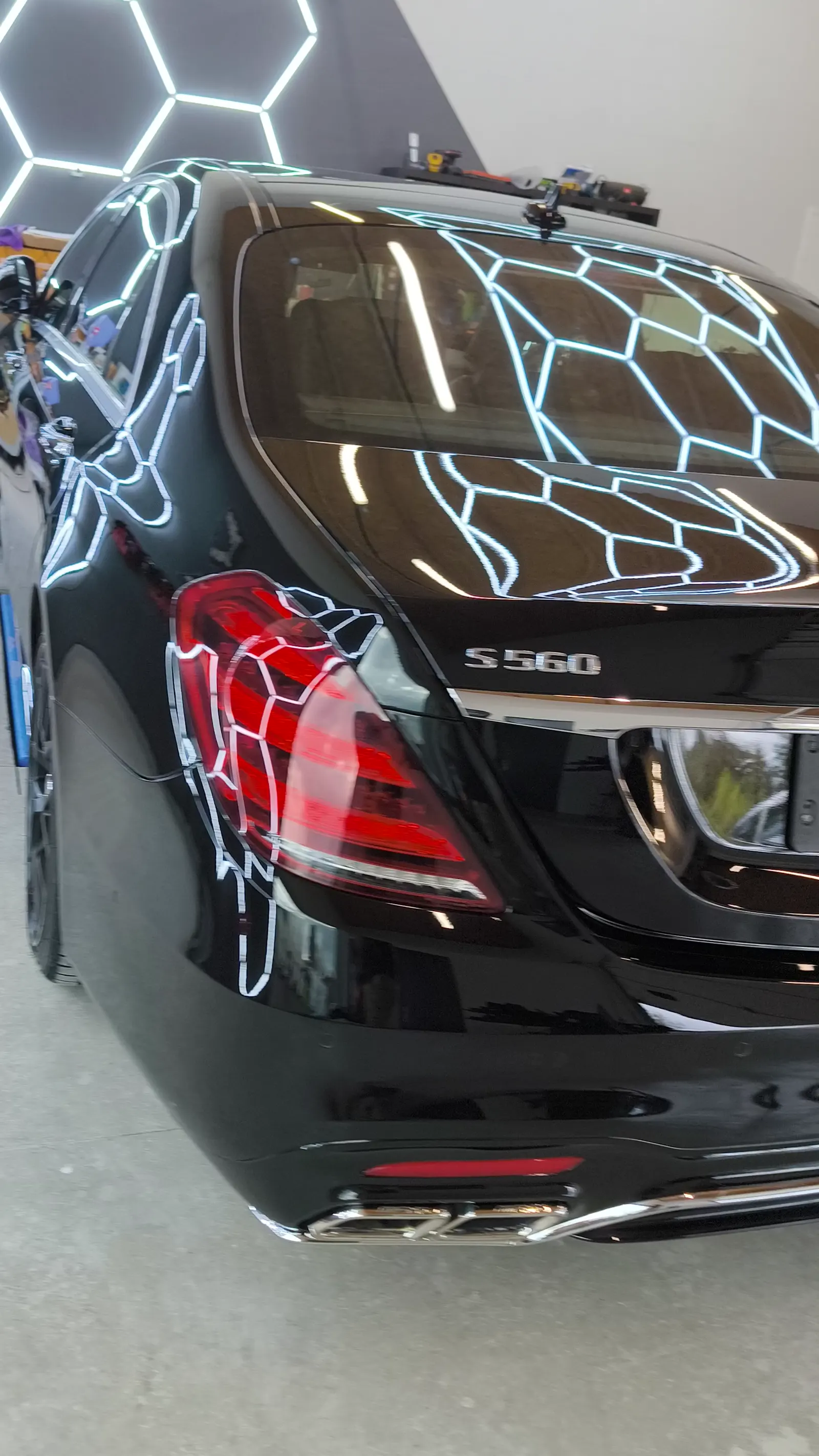 Mercedes S560 galinė dalis su danga